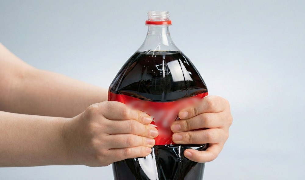 기사를 바탕으로 AI가 생성한 자료사진. 남은 콜라 보관 시, 뚜껑을 연 상태에서 페트병 상단 부분을 손으로 눌러 공기를 최대한 빼낸 뒤 뚜껑을 닫아준다. 이후 병을 거꾸로 세워 보관한다.