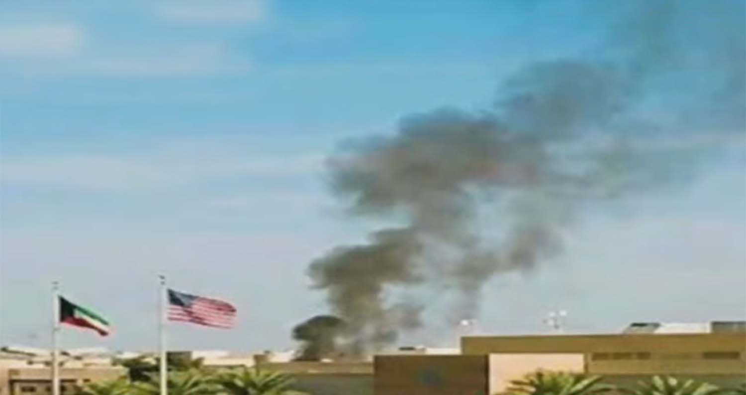 미국-이란 간 긴장이 고조되는 가운데 이란이 쿠웨이트 주재 미국 대사관을 공습했다. / '리퍼블릭 월드' 유튜브