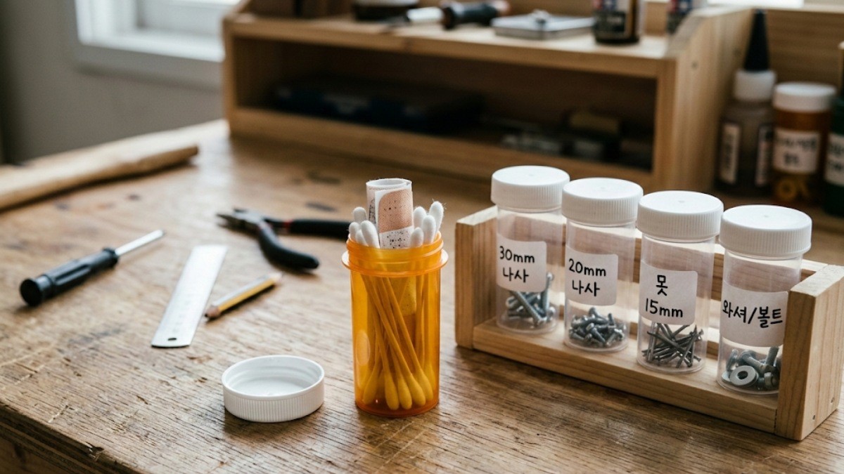 미니 수납함으로 활용한 약통 / 기사 내용을 바탕으로 제작한 AI 이미지