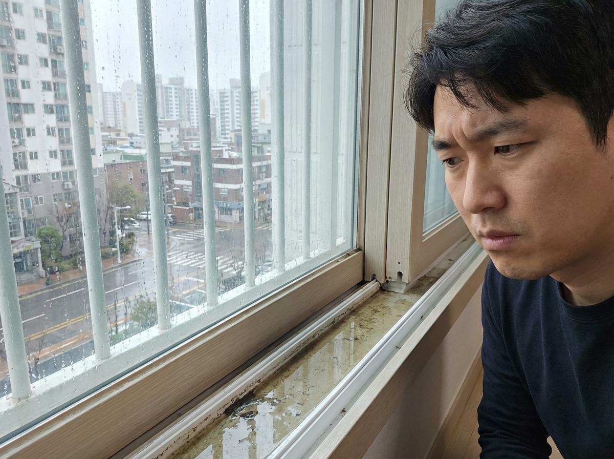 '창틀에 고인 물, 고민이라면?!' '빨대를 창틀에?!' 기사 내용 토대로 AI툴 활용해 제작한 자료사진.