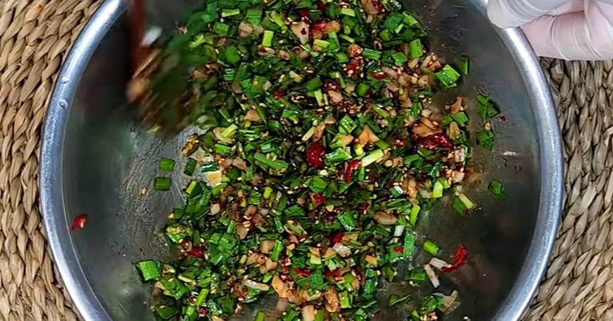 부추 자박이 / 유튜브 '요리남 cook man'