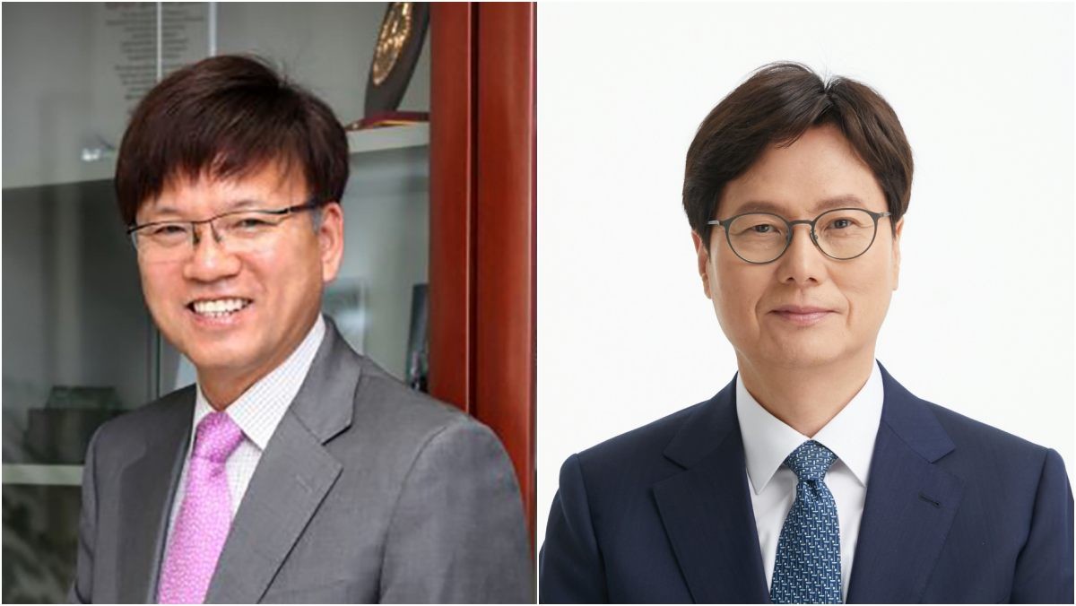 규제합리화위원회 부위원장에 임명된 이병태 교수와 남궁범 에스원 고문. / 청와대 제공-뉴스1