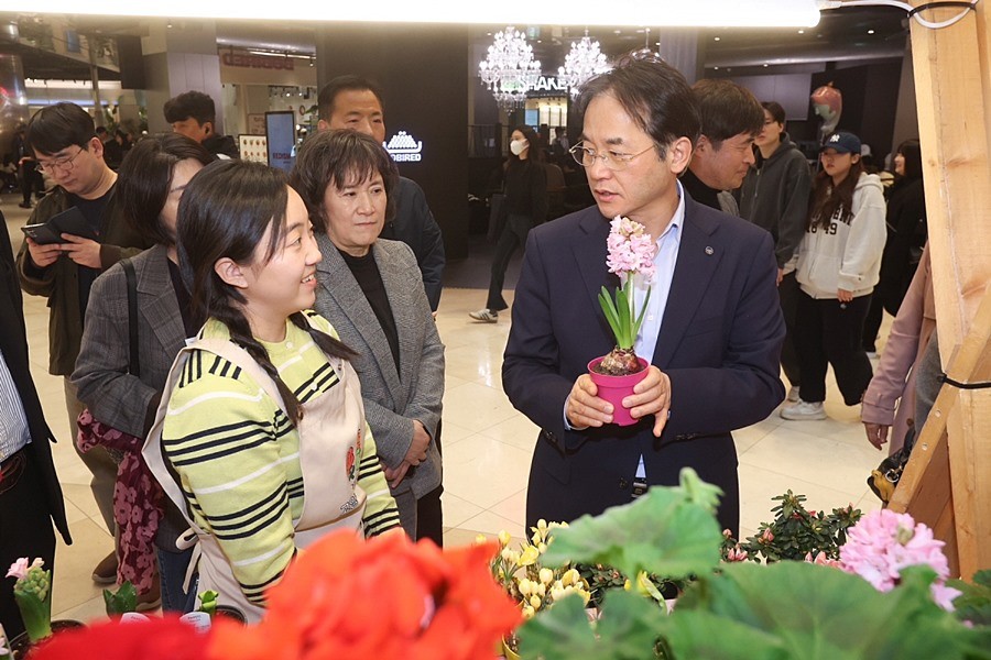 고양 화훼농가 돕기 플라워 팝업스토어 현장 방문
