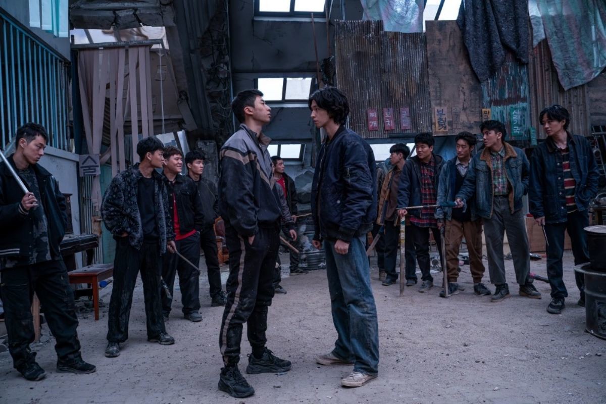 '콘크리트 마켓' 스틸컷. 유수빈, 홍경. / 롯데엔터테인먼트 제공