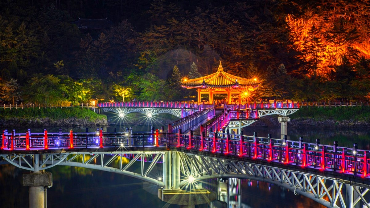 안동 월영교. 기사 내용 토대로 AI툴 활용해 제작한 자료사진.