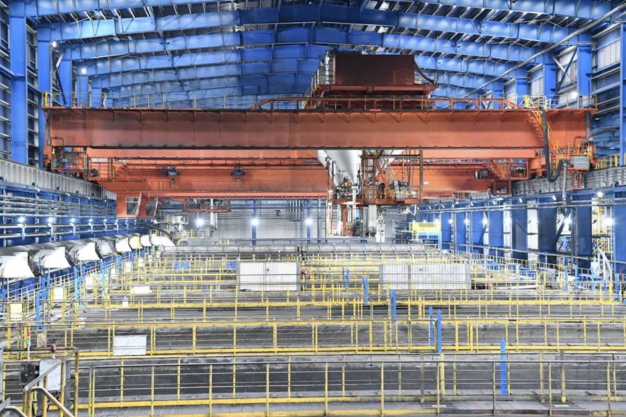 포스코퓨처엠 포항 인조흑연 음극재 공장 생산라인 모습/포스코퓨처엠