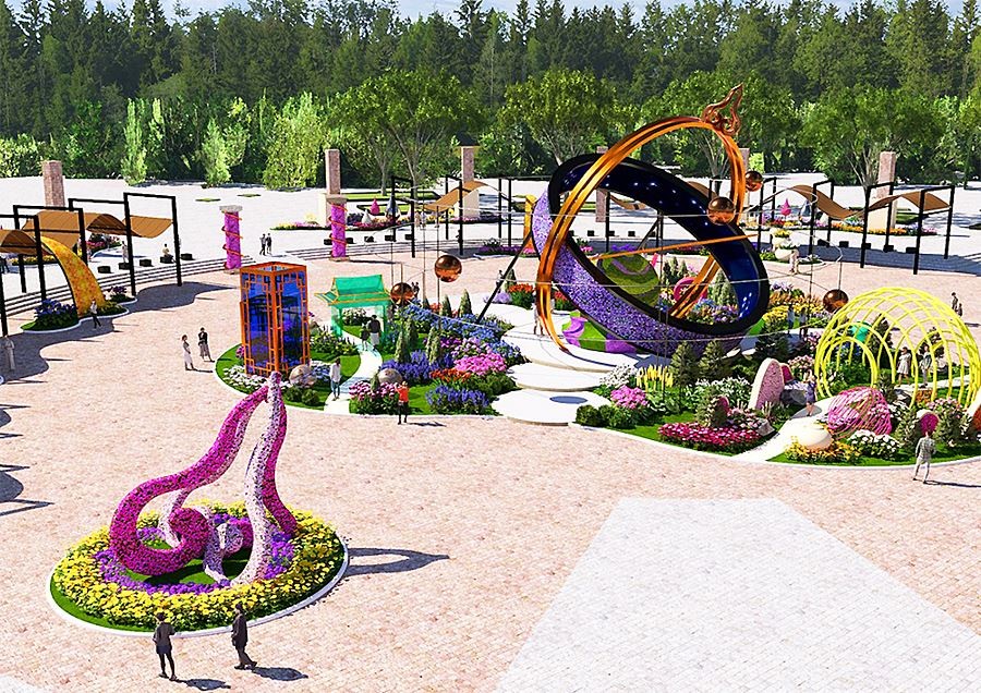 시간여행자의 정원 조감도