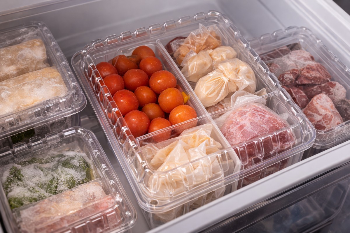 플라스틱 과일 용기를 활용한 모습 / 기사 내용을 바탕으로 제작한 AI 이미지