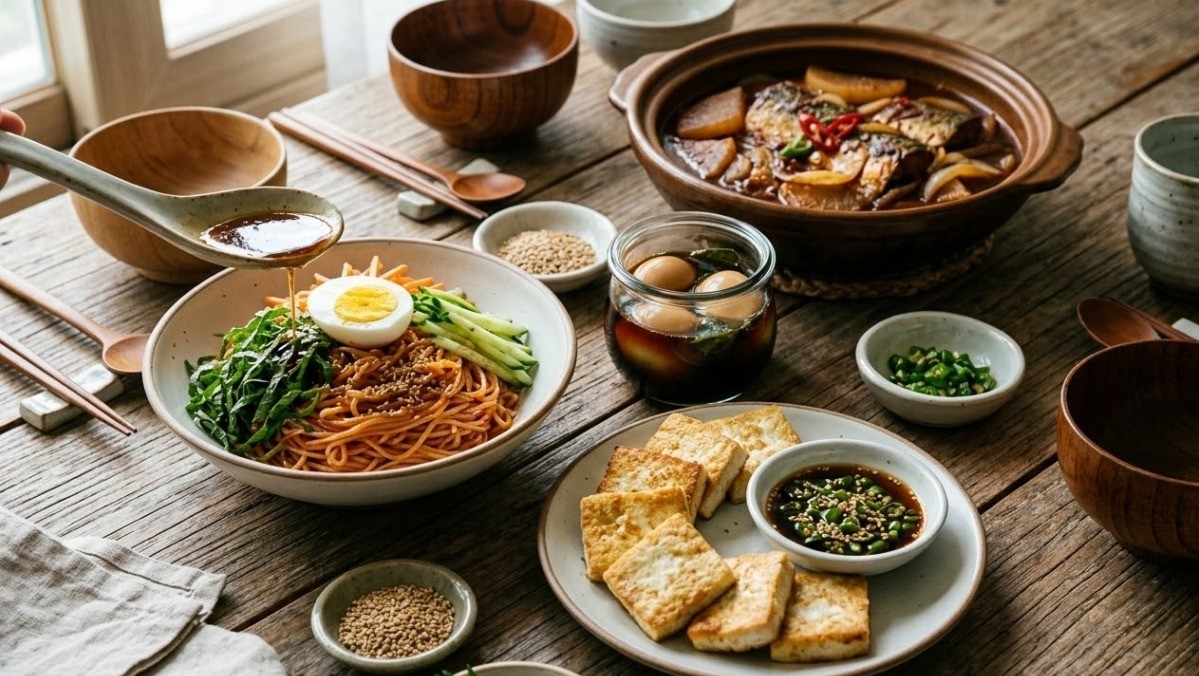 깻잎장아찌로 국물 활용 예시 / 기사 내용을 바탕으로 AI로 제작한 이미지