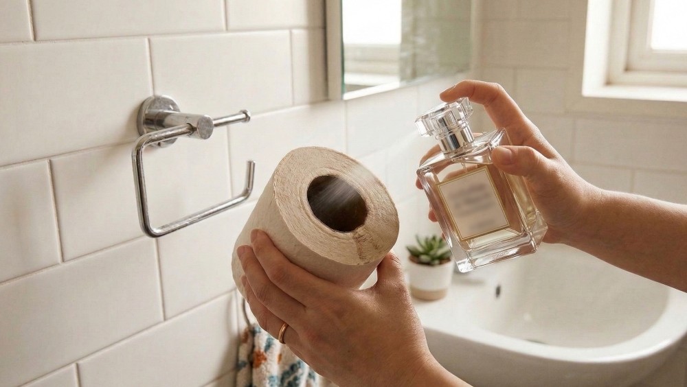 AI로 생성한 자료사진. 향수를 휴지심에 뿌려주면 쉽고 빠르게 방향제 효과를 얻을 수 있다.