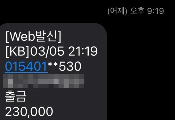 A 씨가 공개한 결제 내역 / 스레드