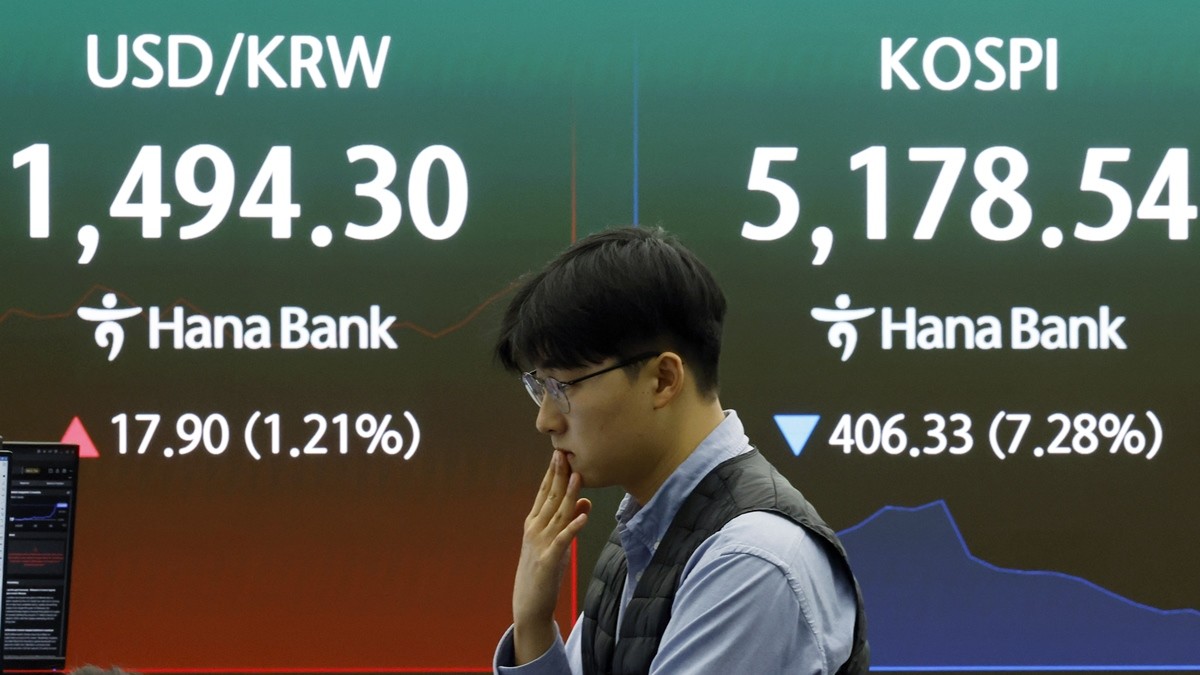요동치는 9일 코스피 시황 / 뉴스1
