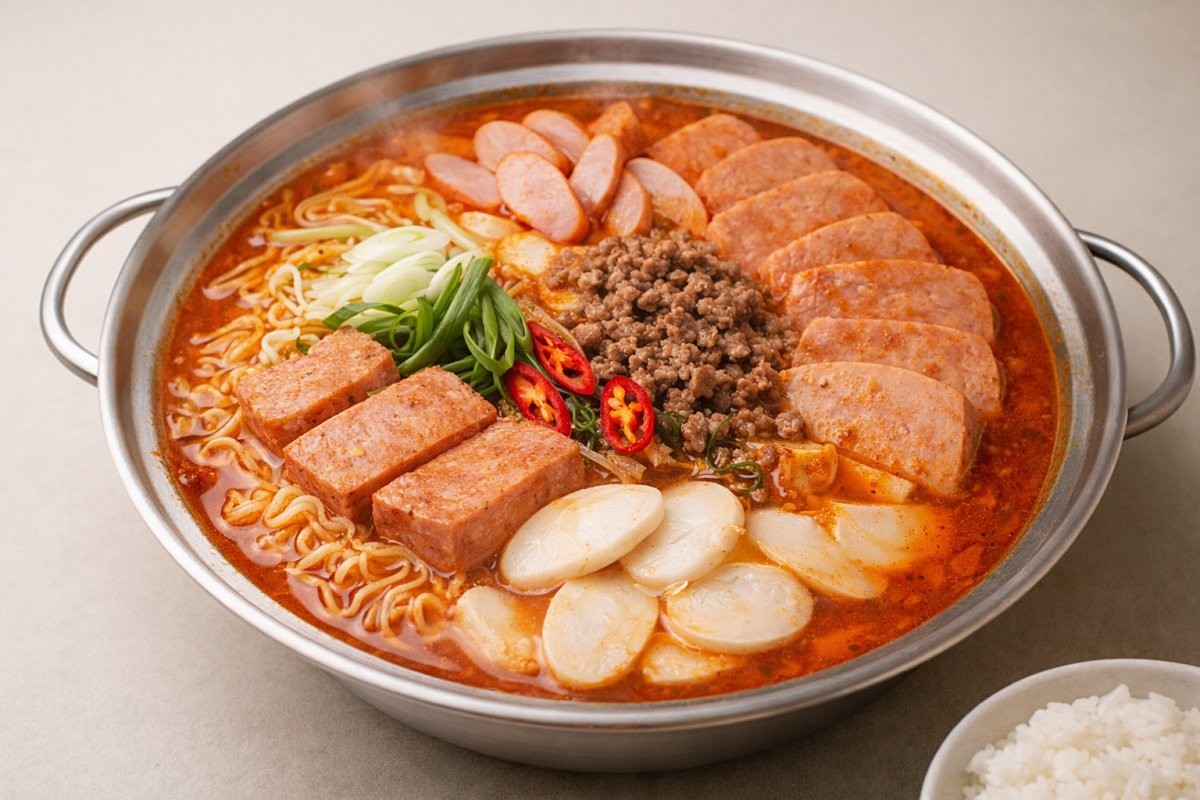 부대찌개. 기사 이해를 돕기 위해 AI로 제작한 자료 이미지로, 실제 모습과 차이가 있을 수 있습니다.