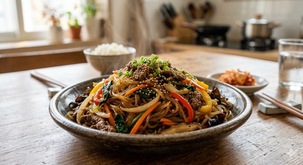 잡채 사진 (AI로 제작)