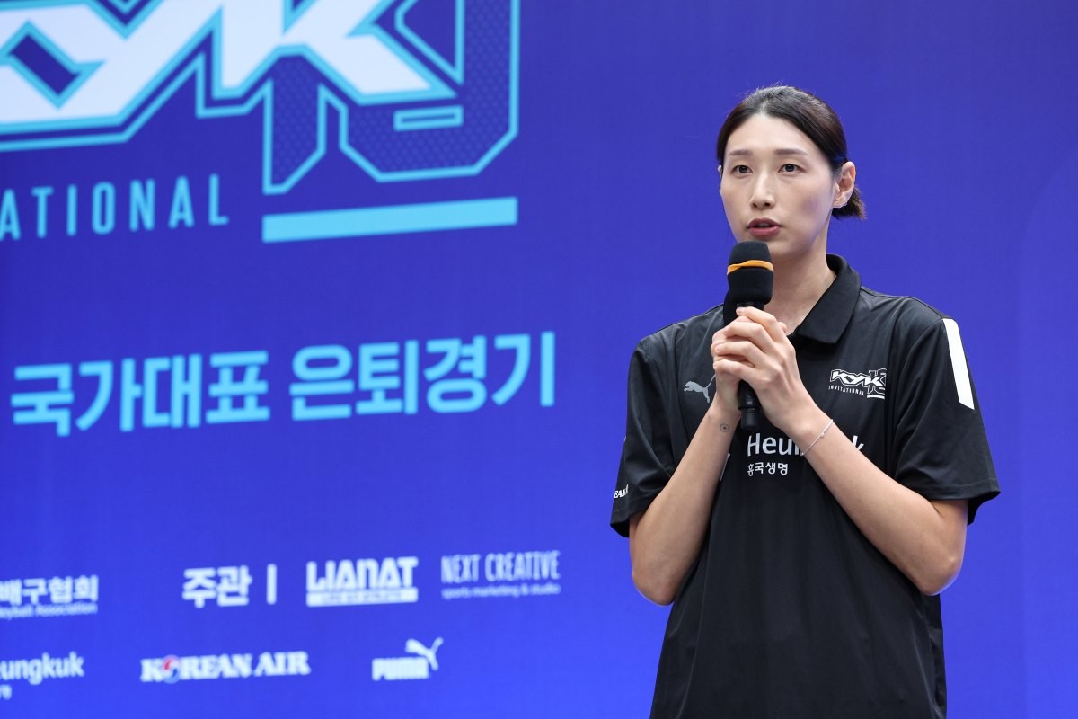 은퇴 경기를 앞뒀던 김연경. / 뉴스1