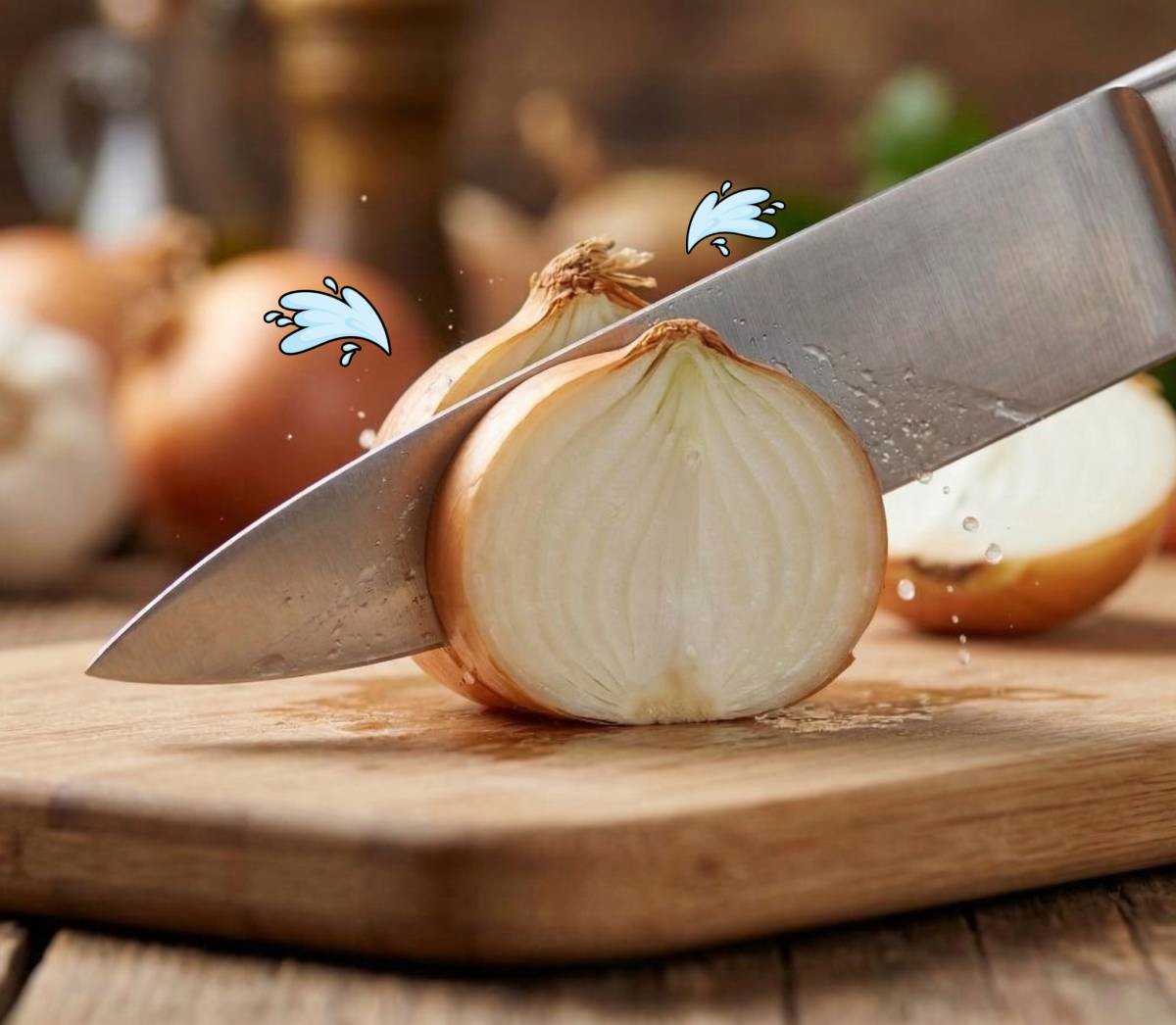 쉽지 않은 양파 썰기. 기사 내용 토대로 AI툴 활용해 제작한 자료사진.