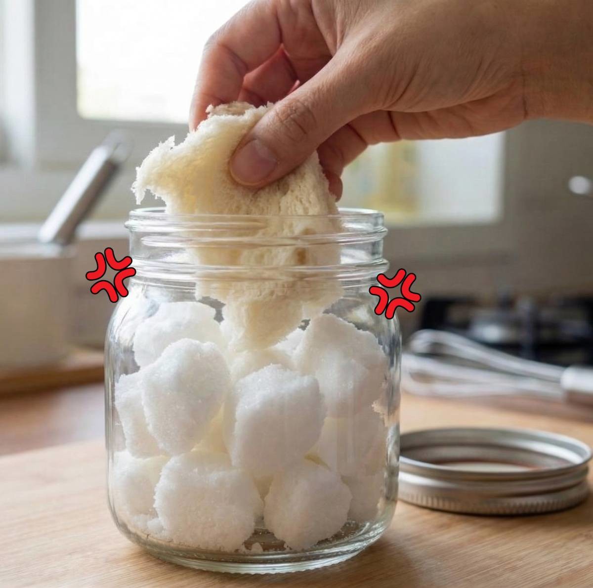 '돌 같아진 설탕에는 일단 '빵'을 한번 넣어보세요' 기사 내용 토대로 AI툴 활용해 제작한 자료사진.