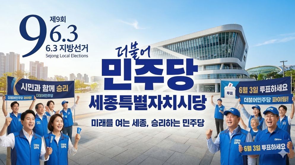 민주당 세종시당 공관위, 추가 후보 공모 결정… “여성·청년·정치신인 기회 확대” / Ai 생성 이미지