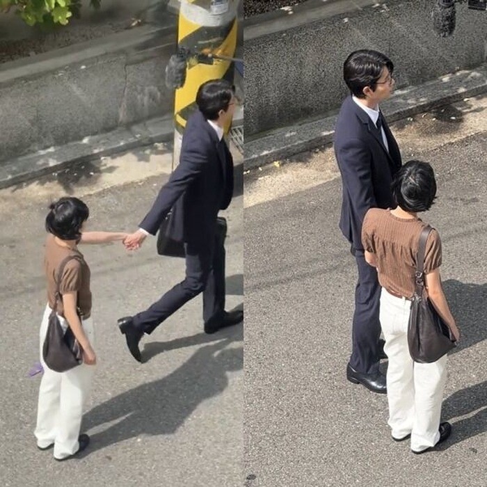 '유미의 세포들' 시즌3 촬영 중 포착된 김고은과 김재원 / 온라인 커뮤니티