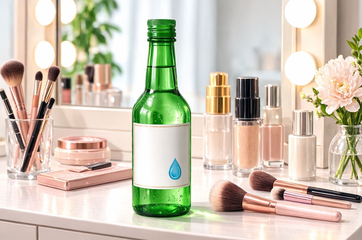 남은 소주를 활용해 화장용 메이크업 브러시를 깨끗하게 세척할 수 있습니다. 기사 이해를 돕기 위한 자료 사진입니다. 실제 모습과 다소 차이가 있을 수 있습니다.