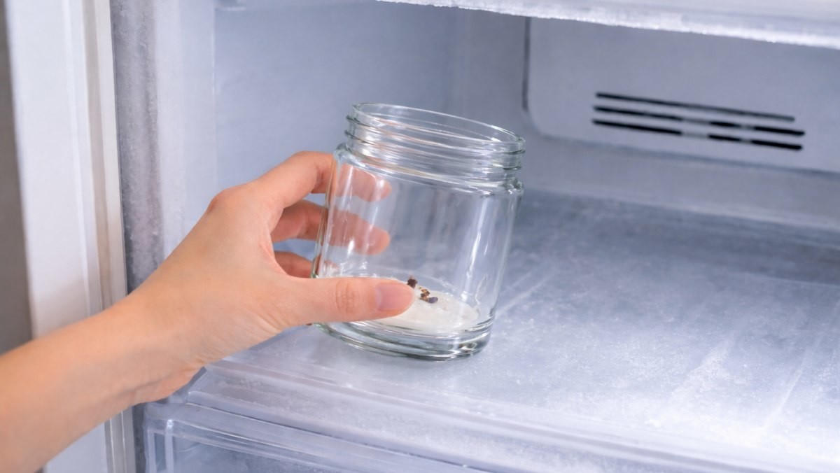 향초병을 냉동실에 넣는 모습 / 기사 내용을 바탕으로 제작한 AI 이미지