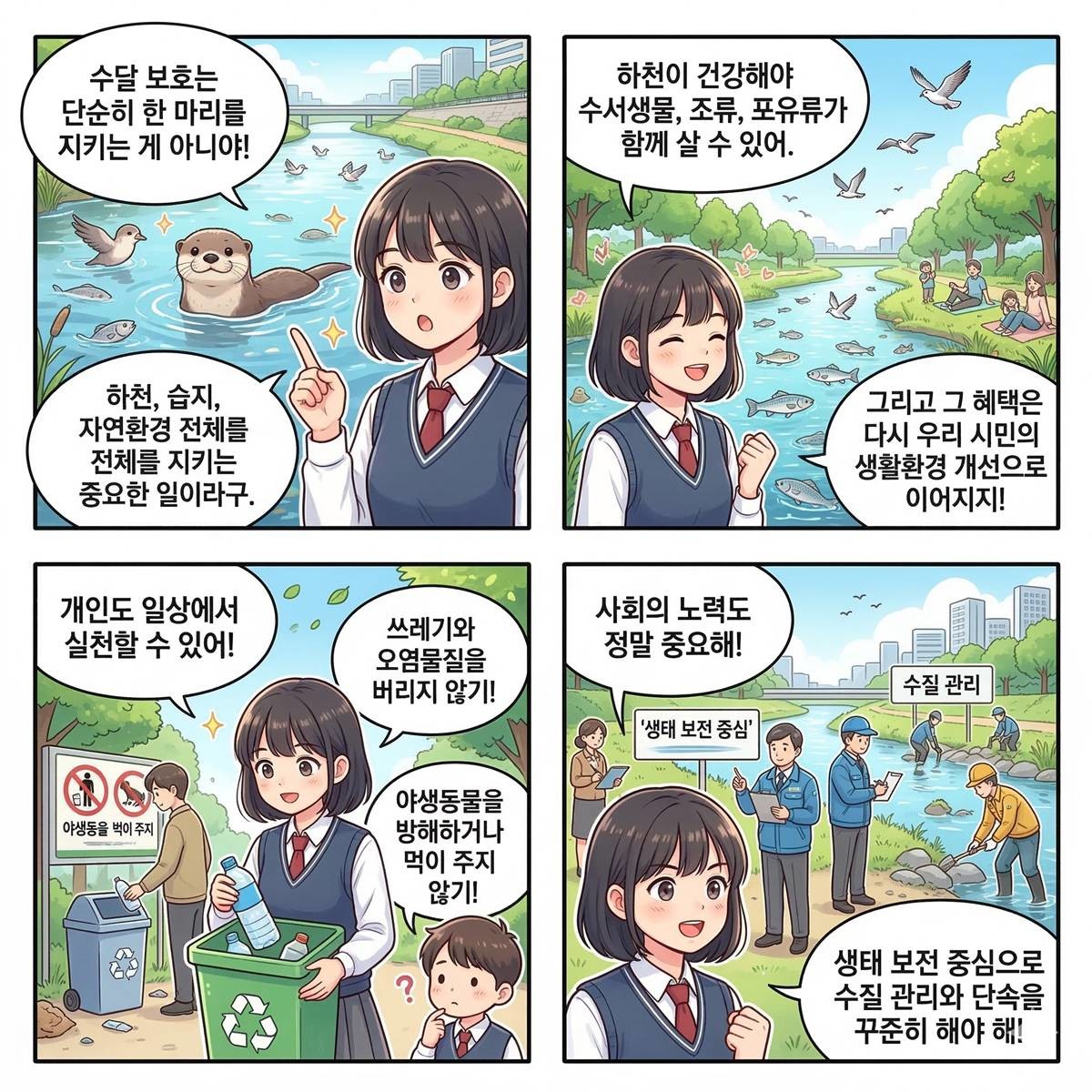기사 내용을 바탕으로 이해를 돕기 위해 AI 툴로 제작한 네컷 만화