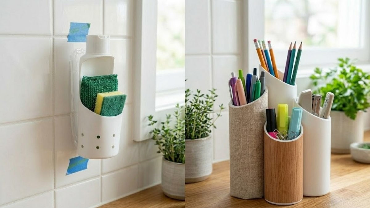 샴푸통을 활용한 모습 / 기사 내용을 바탕으로 제작한 AI 이미지