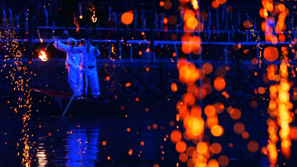 경남 함안 낙화놀이. / 뉴스1