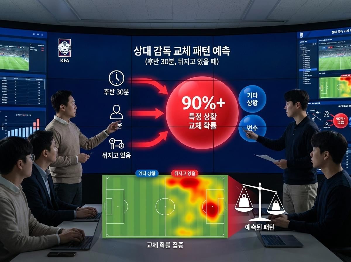 현대 축구에서 꼭 필요해진 인공지능 기술. 기사 내용 토대로 AI툴 활용해 제작한 자료사진.