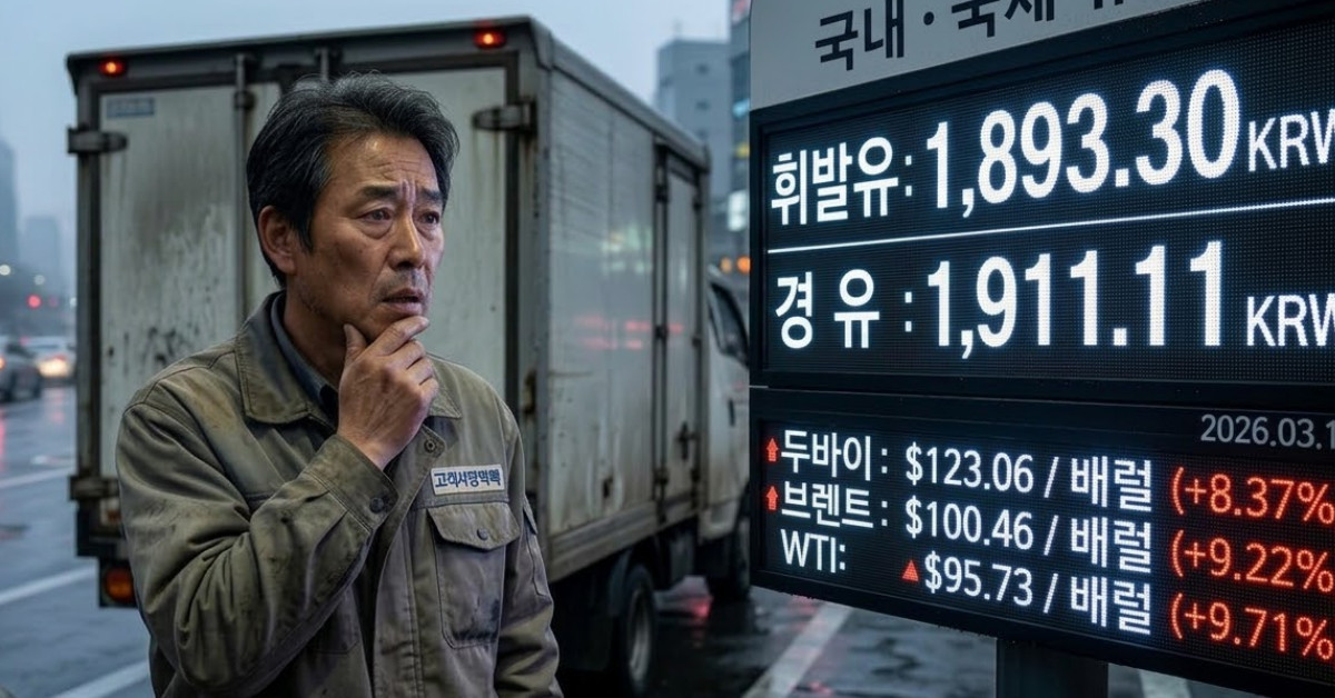 국제유가 9%대 기록적 폭등…국내 유가 소폭 하락