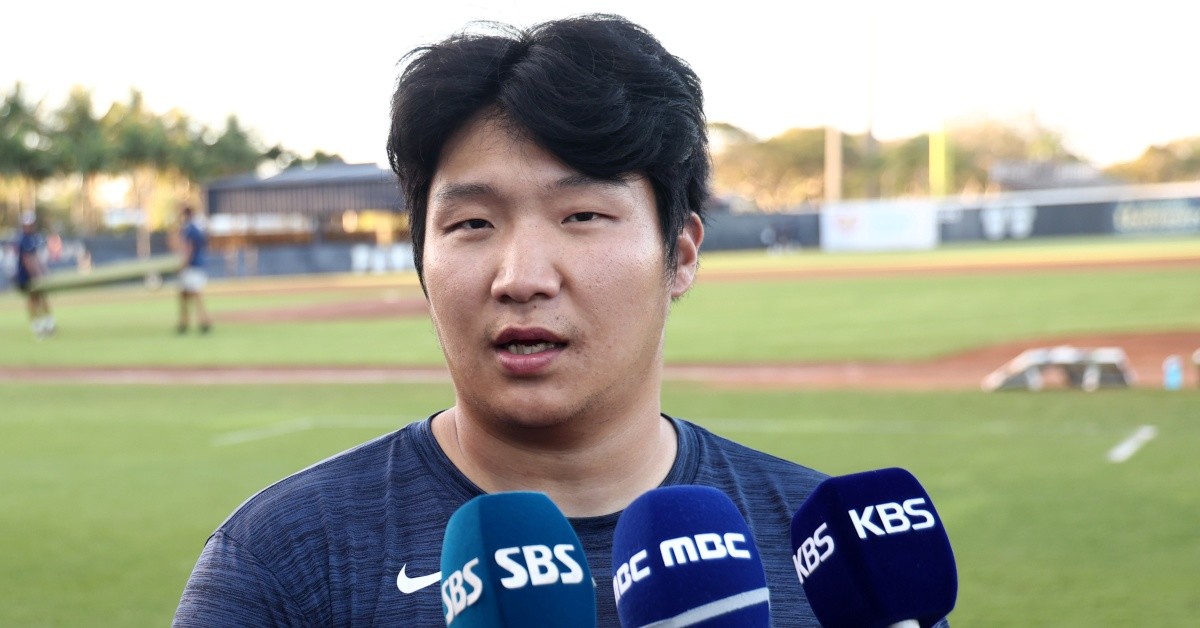 13일 문보경은 '당연히 결승전이 목표다. 그 전에 8강전부터 준비를 잘해서 뜨거운 경기를 해보고 싶다'고 말했다. / 연합뉴스