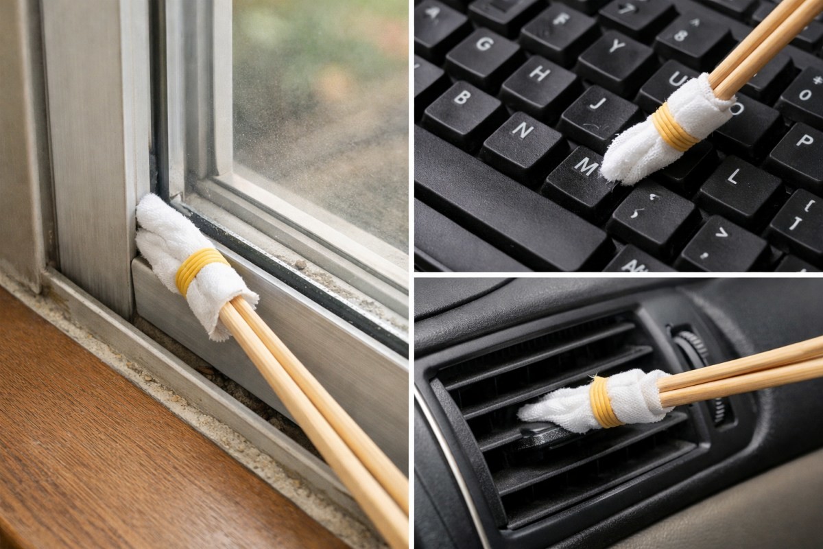 나무젓가락을 활용하는 모습 / 기사 내용을 바탕으로 제작한 AI 이미지