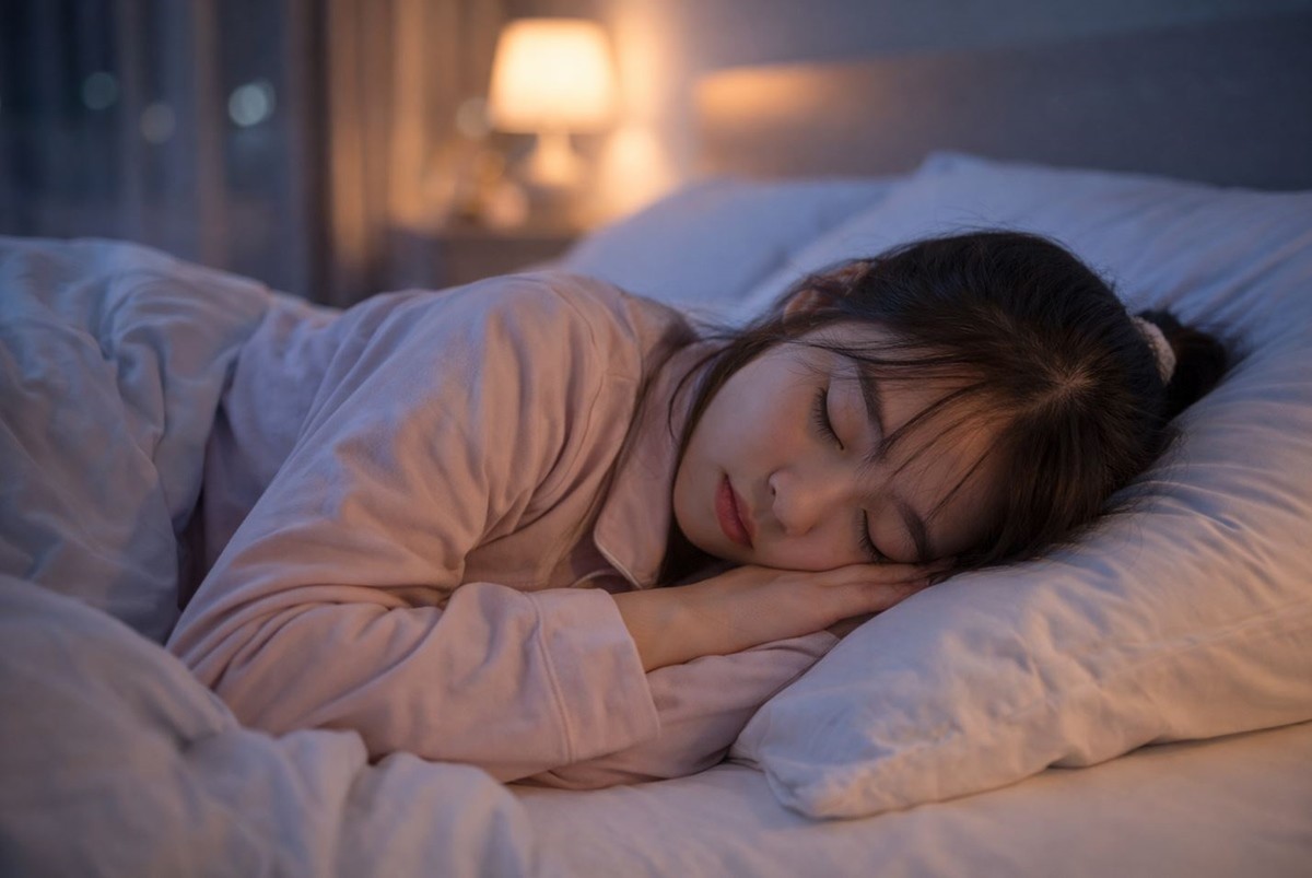 충분한 수면을 취하는 모습. 기사 이해를 돕기 위해 AI를 활용해 제작한 자료 사진입니다.