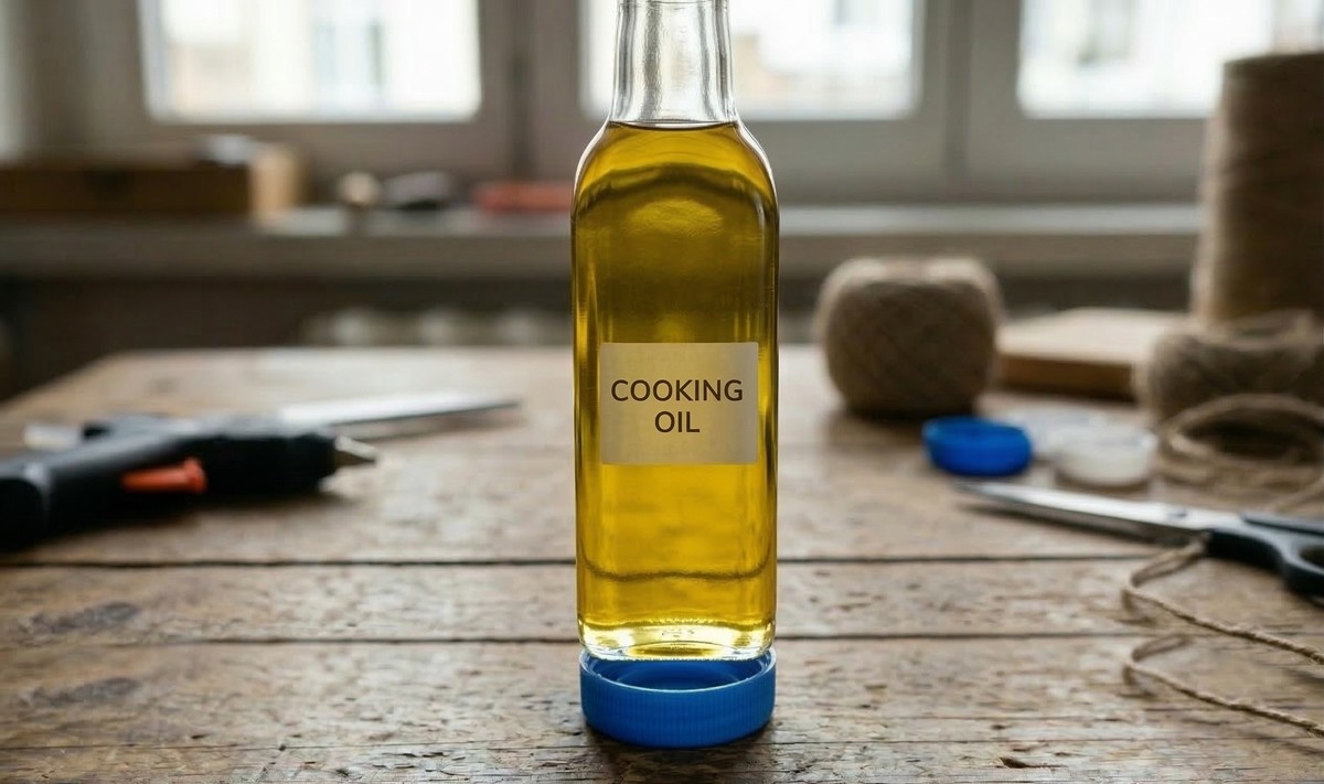 페트병 뚜껑을 활용한 조미료 받침대 / AI 생성 이미지