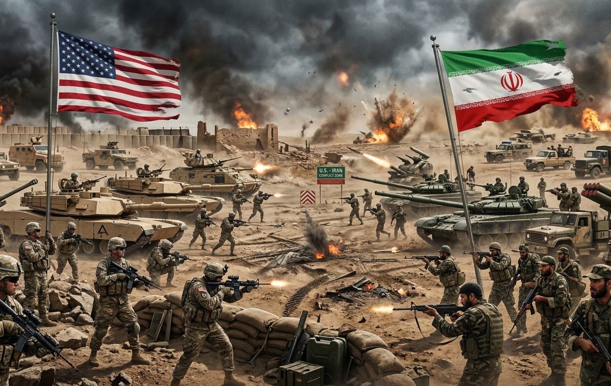 '미국-이란 전쟁, 과연 그 끝은 어떻게 될 것인가' 기사 내용 토대로 AI툴 활용해 제작한 자료사진.