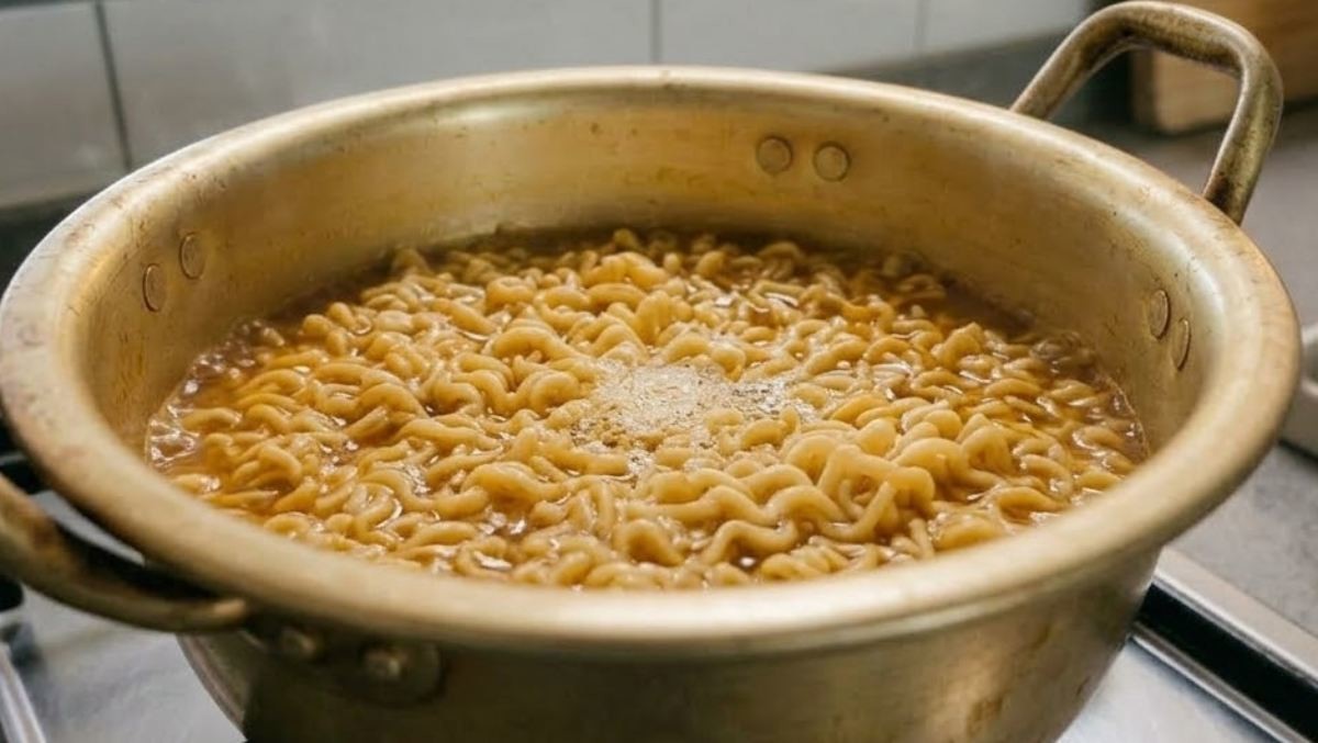 라면이 끓고 있는 모습. AI가 생성한 자료사진.