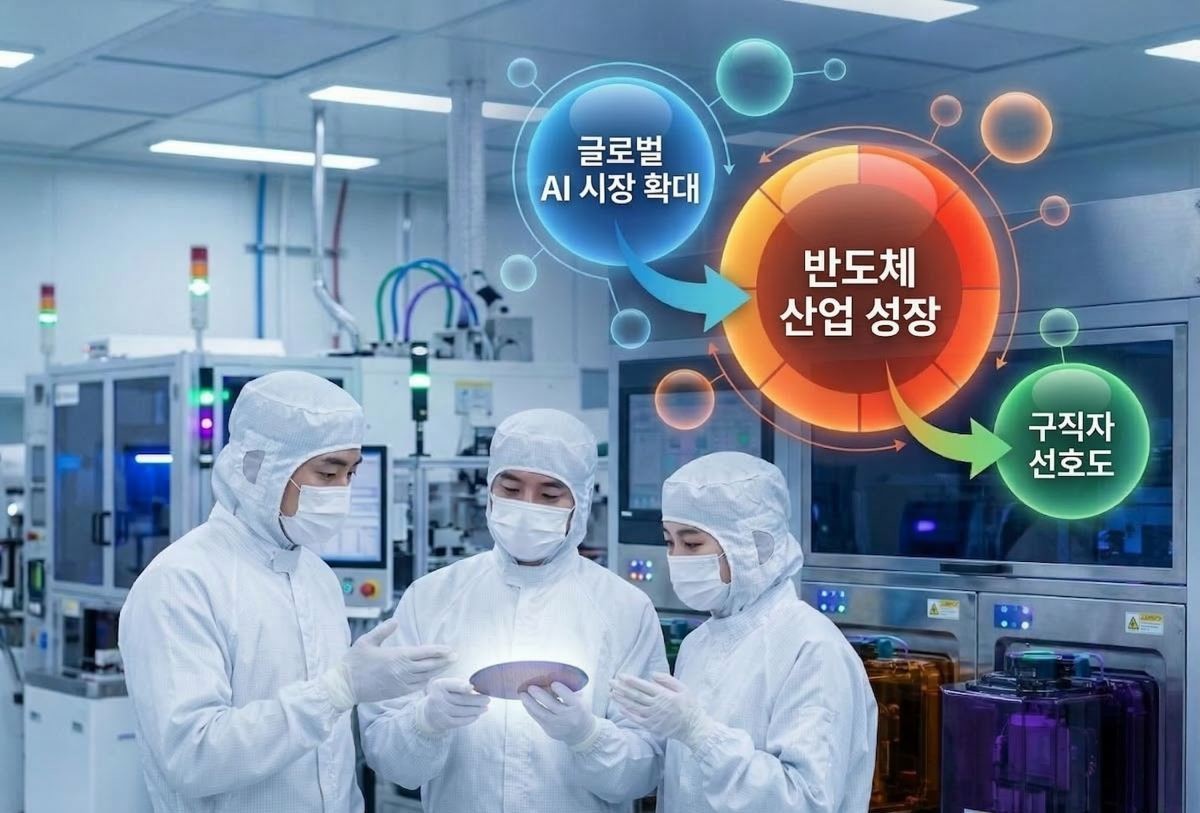 선호도 1위에 오른 SK하이닉스는 오는 23일까지 신입사원 서류 전형을 진행한다. 기사 내용 토대로 AI툴 활용해 제작한 자료사진.