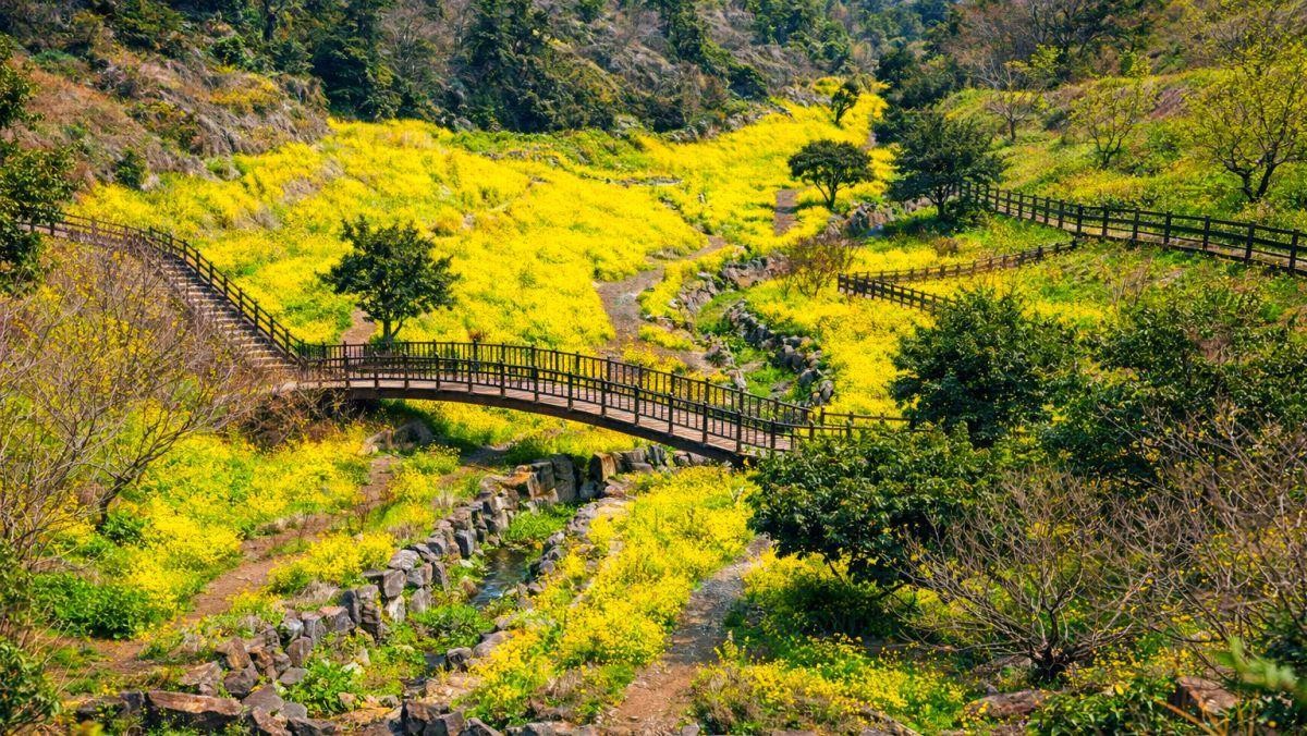 서귀포 엉덩물계곡. 기사 내용 토대로 AI툴 활용해 제작한 자료사진.