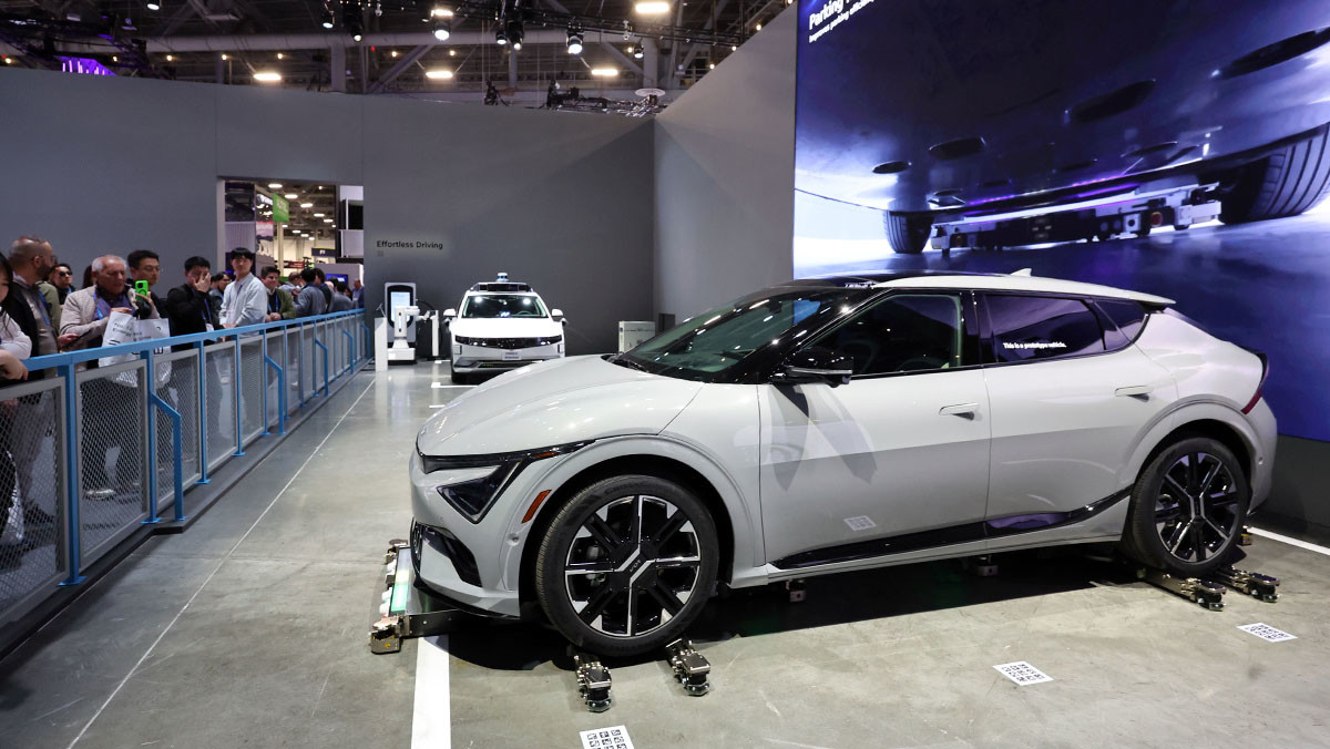 CES 2026에서 현대차가 선보인 주차로봇 M-모션. / 뉴스1
