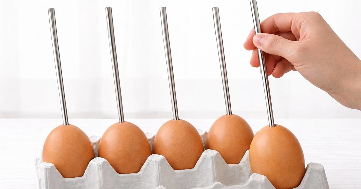 계란에 젓가락을 꼽으면?    기사에 대한 이해를 돕기 위해 AI 툴로 제작한 자료 사진