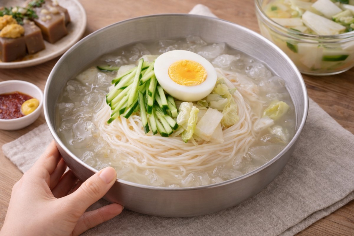 물김치를 활용한 요리 / 기사 내용을 바탕으로 제작한 AI 이미지