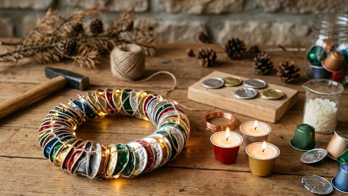 커피 캡슐을 활용한 모습 / 기사 내용을 바탕으로 제작한 AI 이미지