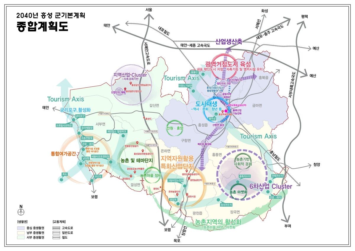 2040년 홍성군 기본계획 / 홍성군 제공