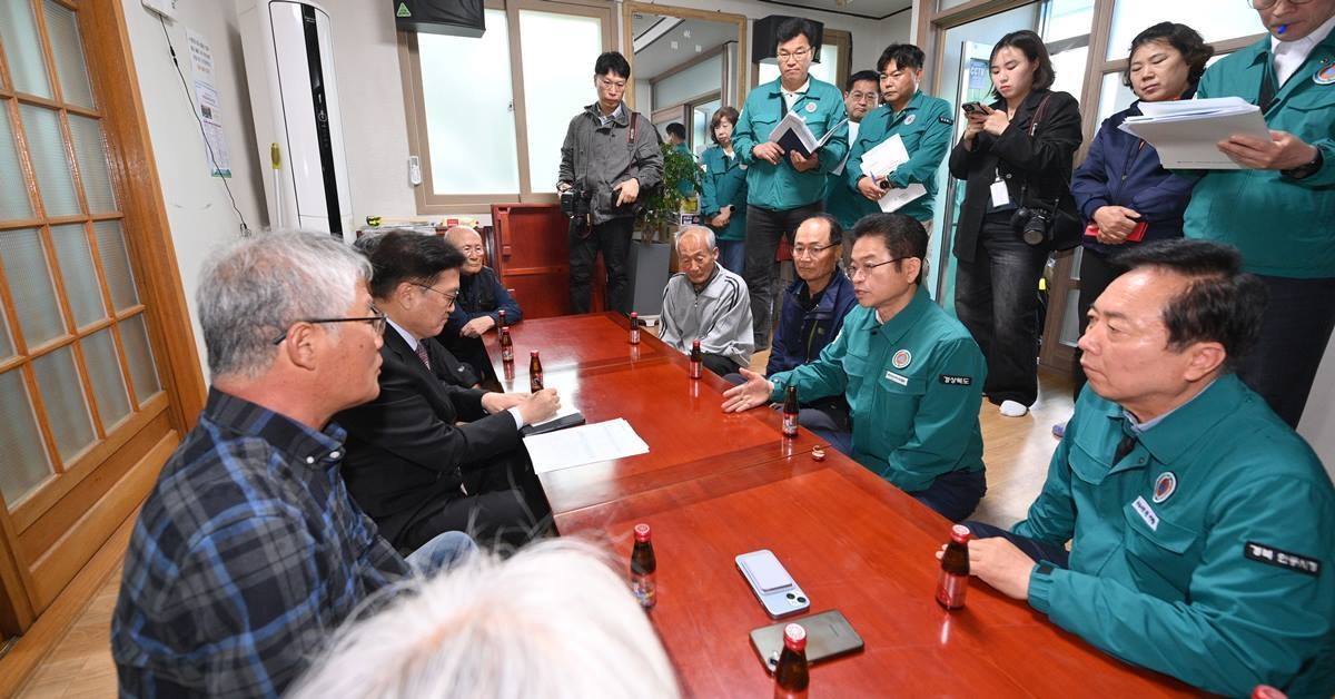 우원식 국회의장 산불피해 안동시 방문 자료 사진