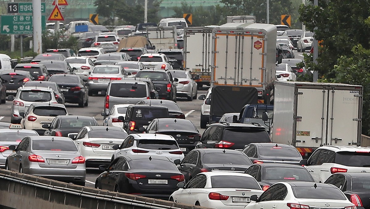 서울 용산구 원효대교 북단에서 바라본 강변북로 한강대교 방면. 기사의 이해를 돕기 위한 사진 / 뉴스1