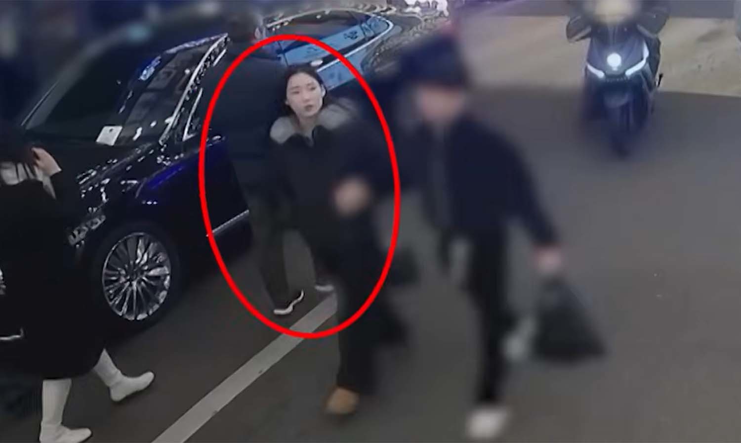 SBS가 공개한 김소영 영상을 캡처한 사진.