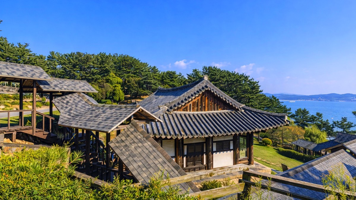죽도 상화원. 기사 내용 토대로 AI툴 활용해 제작한 자료사진.