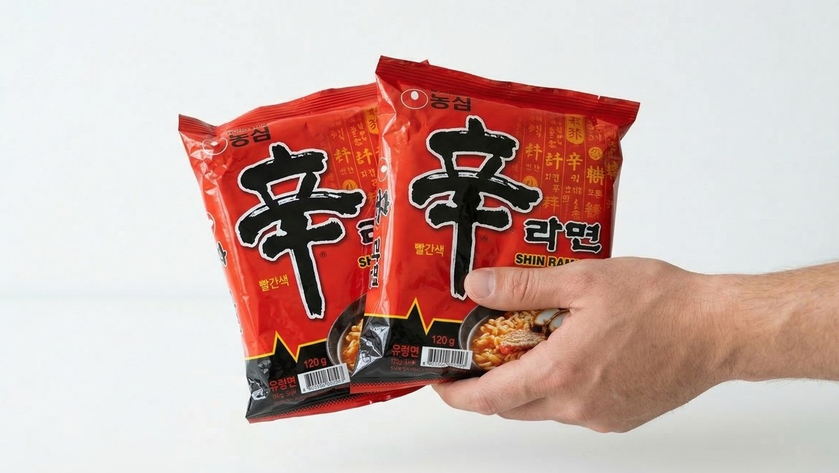한국인들이 즐겨 먹는 농심 신라면 자료 사진 / AI 생성 이미지