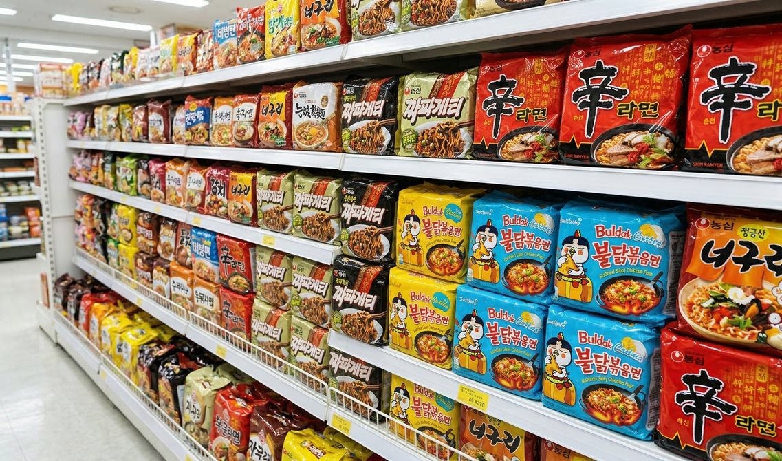 한국인이 즐겨 먹는 다양한 라면들 / AI 생성 이미지