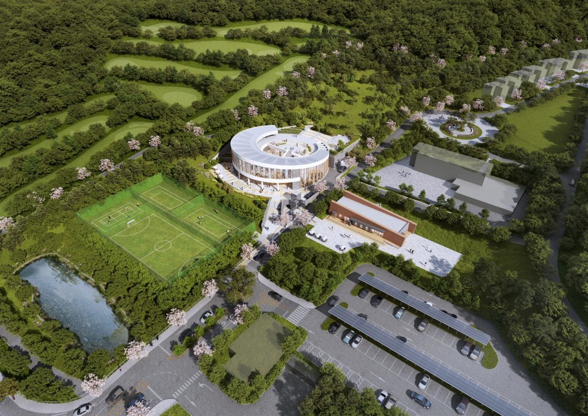 충남기후환경연수원 조감도 및 전시체험관 전경 / 청양군